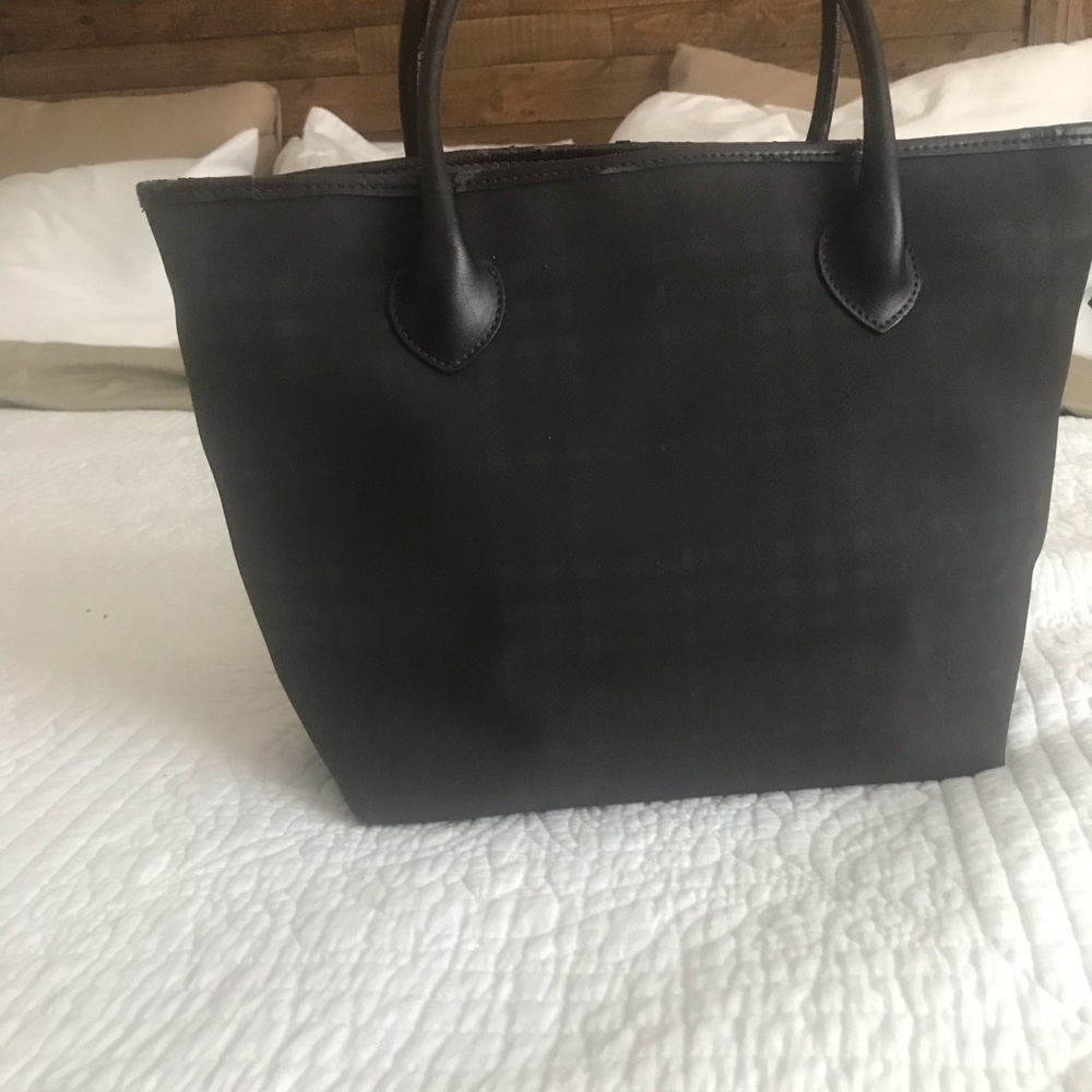 Burberry checkered Dark brown tote - Picture 5 of 10